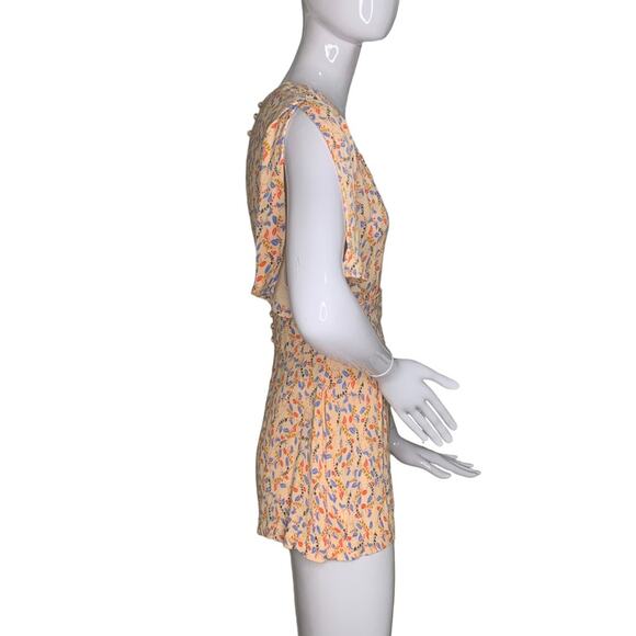 Free People Meet Virginia Romper V-Neck Size 2 Pockets Floral Print - Picture 8 of 15